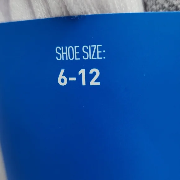 ADIDAS 6 PAIRS OF CREW LENGTH SOCKS, WHITE WITH GREY LOGO - Picture 8 of 8